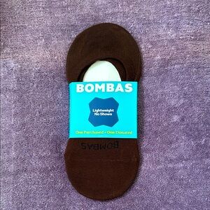 Bombas Women’s Brown Lightweight No Show Socks NWT Small US 4-7.5